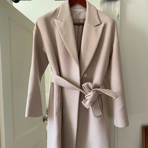 Bazhane Beige Wool Coat